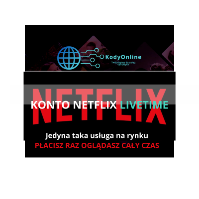 KodyOnline.pl | Netflix konto premium - Usługa LiveTime | 859,77 zł