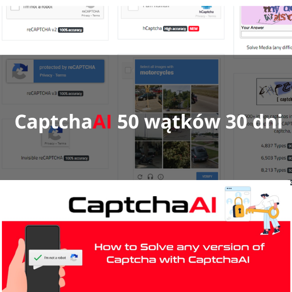 Captcha AI 50 потоків 30 днів